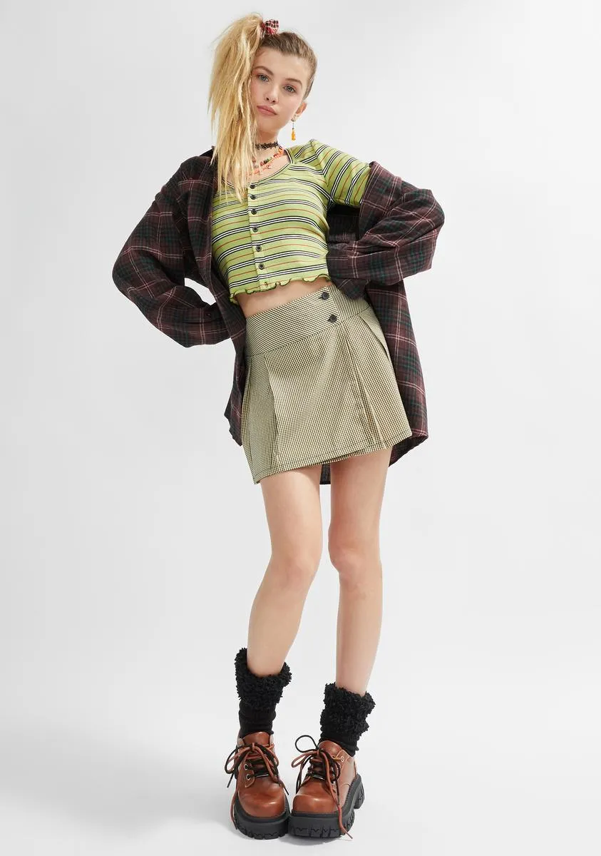 What's The 411 Gingham Mini Skirt sold by Dolls Kill product image thumbnail 3