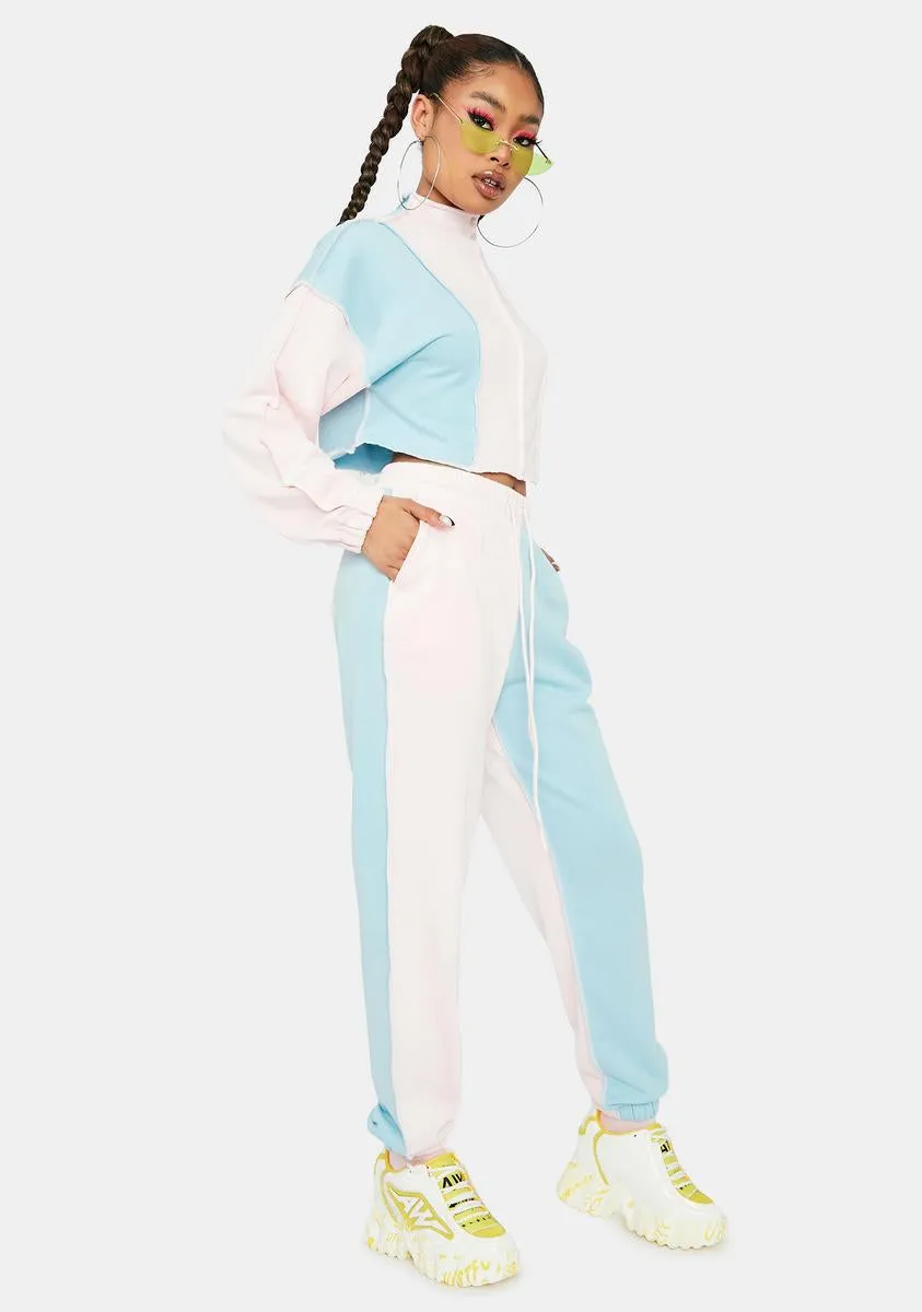 Hooked On You Two Tone Jogger Set sold by Dolls Kill product image thumbnail 2