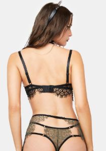 Olive Hypnotize Him Lace Lingerie Set sold by Dolls Kill