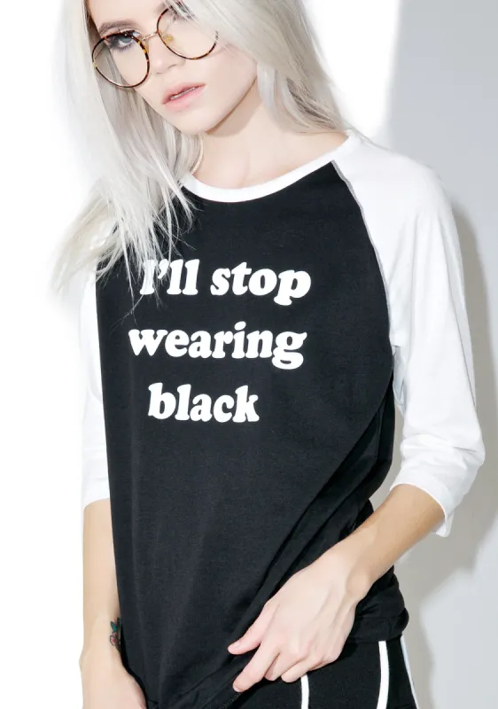 Darker Color Baseball Tee sold by Dolls Kill