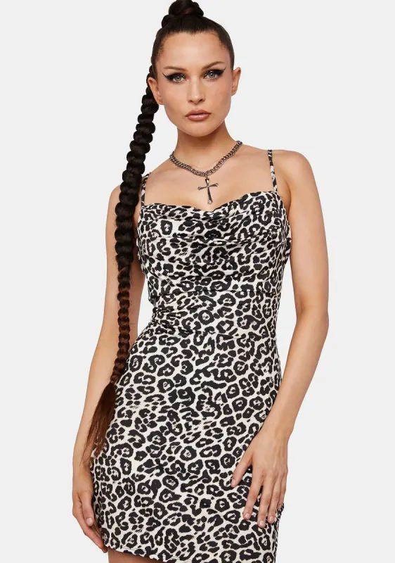 Leopard Kamala Mini Dress sold by Dolls Kill