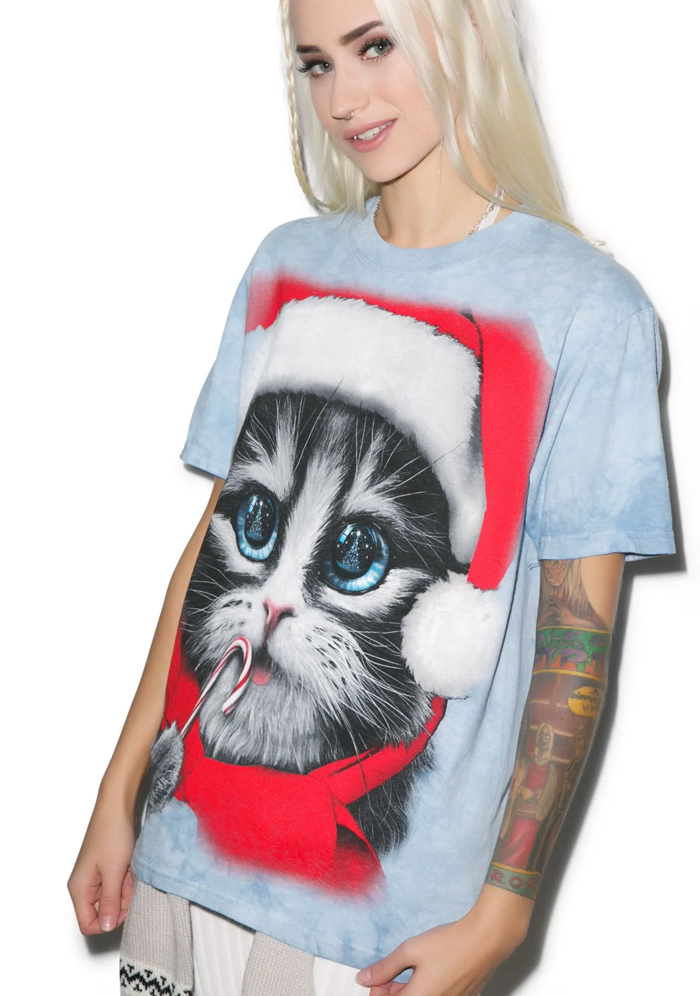 Xmas Kitty Tee sold by Dolls Kill product image thumbnail 5