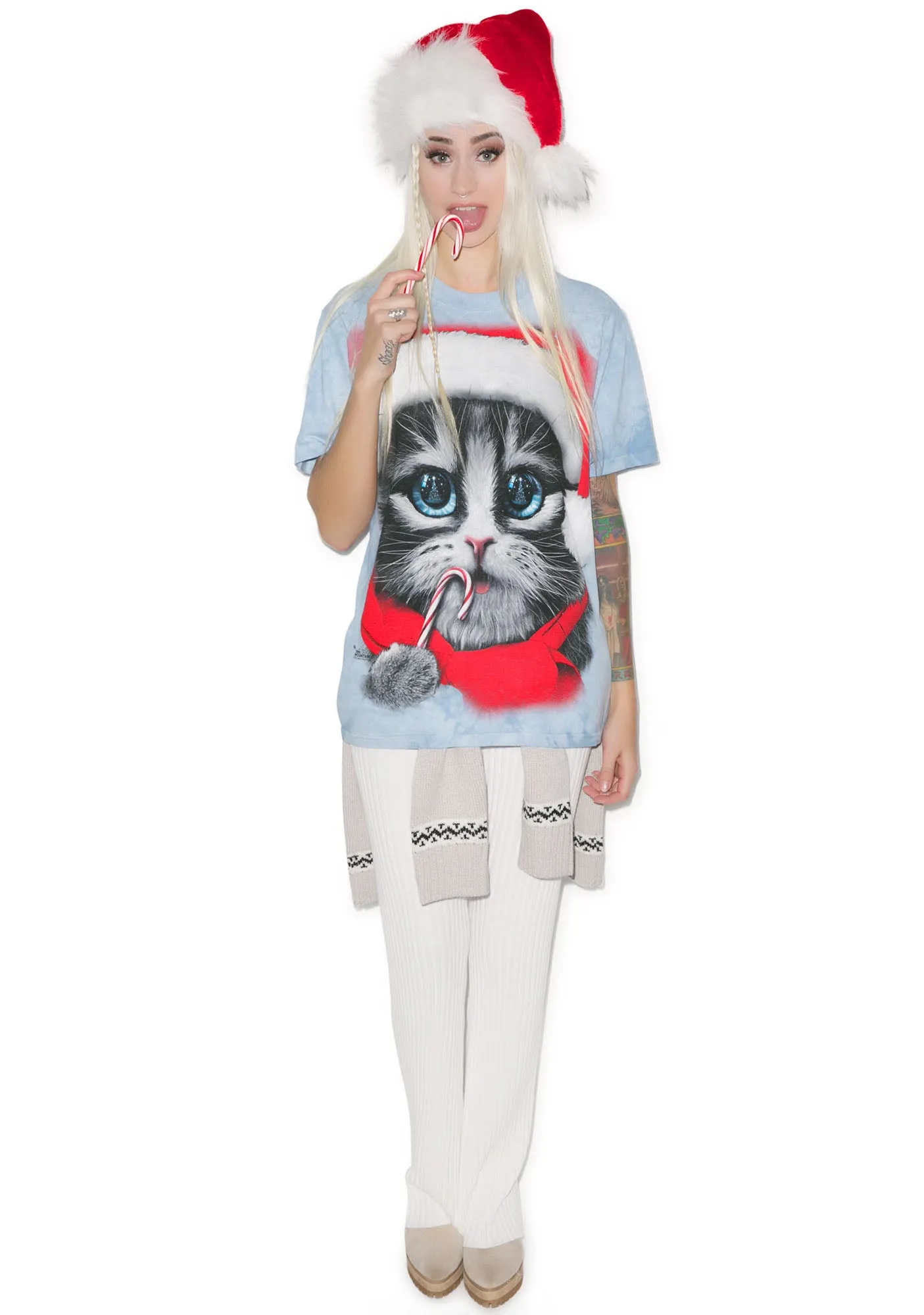Xmas Kitty Tee sold by Dolls Kill product image thumbnail 3