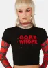 Here For The Horror Graphic Tee sold by Dolls Kill