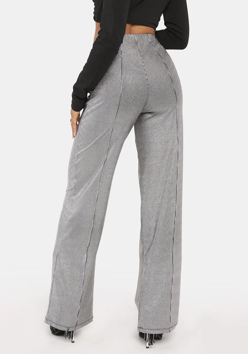Holographic Silver Pista Trousers sold by Dolls Kill product image thumbnail 4