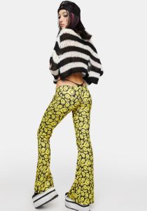 Slap Happy Flared Pants sold by Dolls Kill
