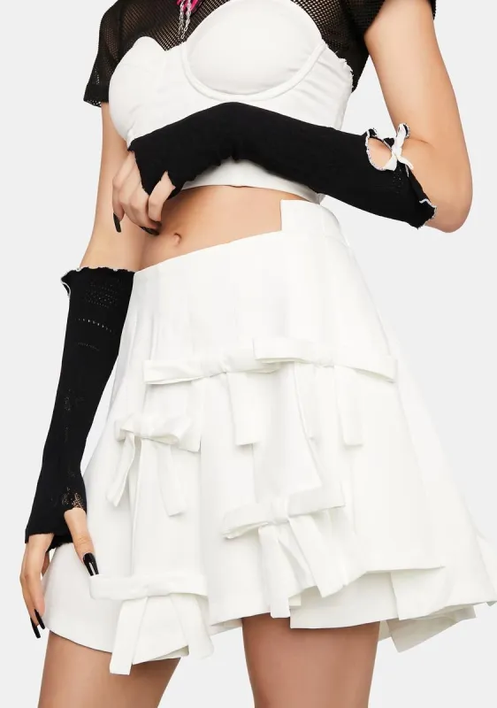 Purely Devious Darling Pleated Mini Skirt sold by Dolls Kill