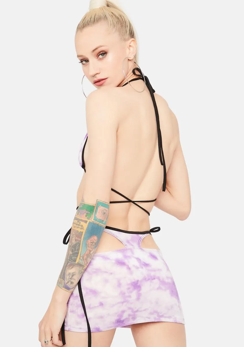 Fairy Top The Charts Tie Dye Skirt Set sold by Dolls Kill product image thumbnail 4