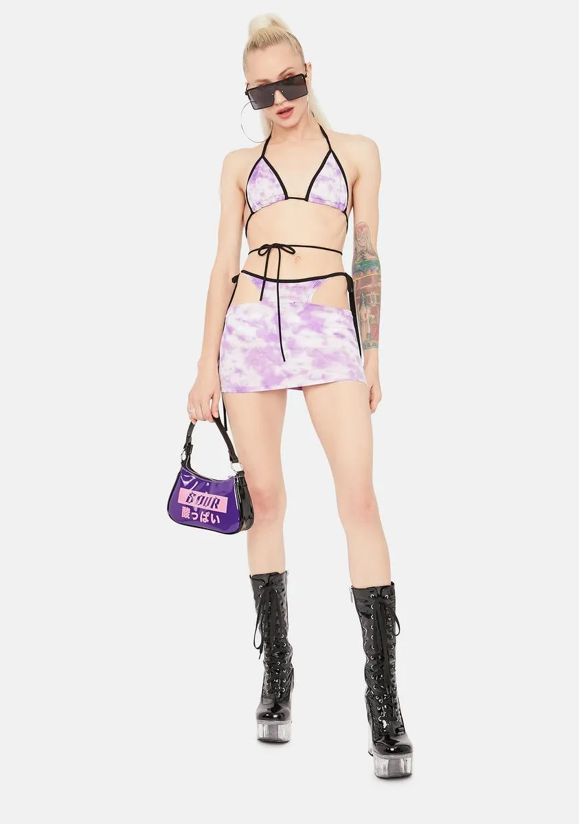 Fairy Top The Charts Tie Dye Skirt Set sold by Dolls Kill product image thumbnail 3