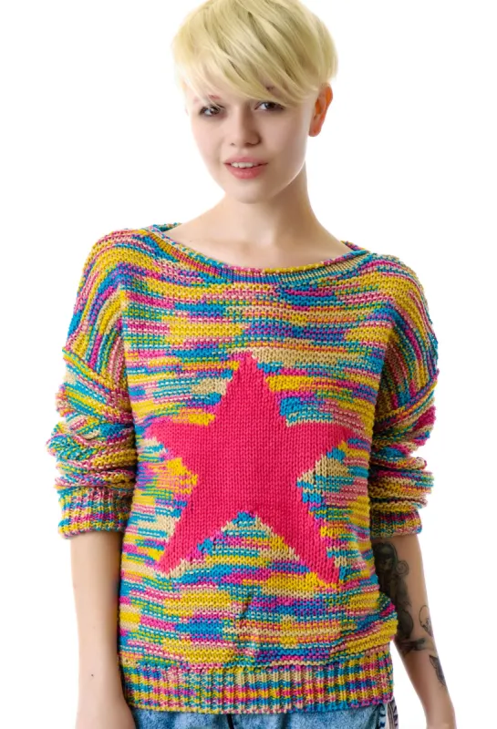 Starstruck By Rainbows Sweater sold by Dolls Kill