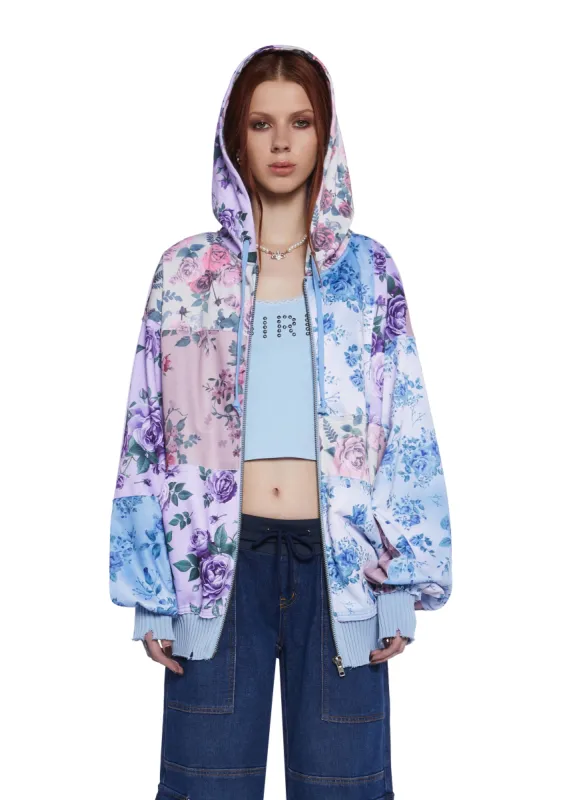 Shades Of Cool Zip-Up Hoodie sold by Dolls Kill