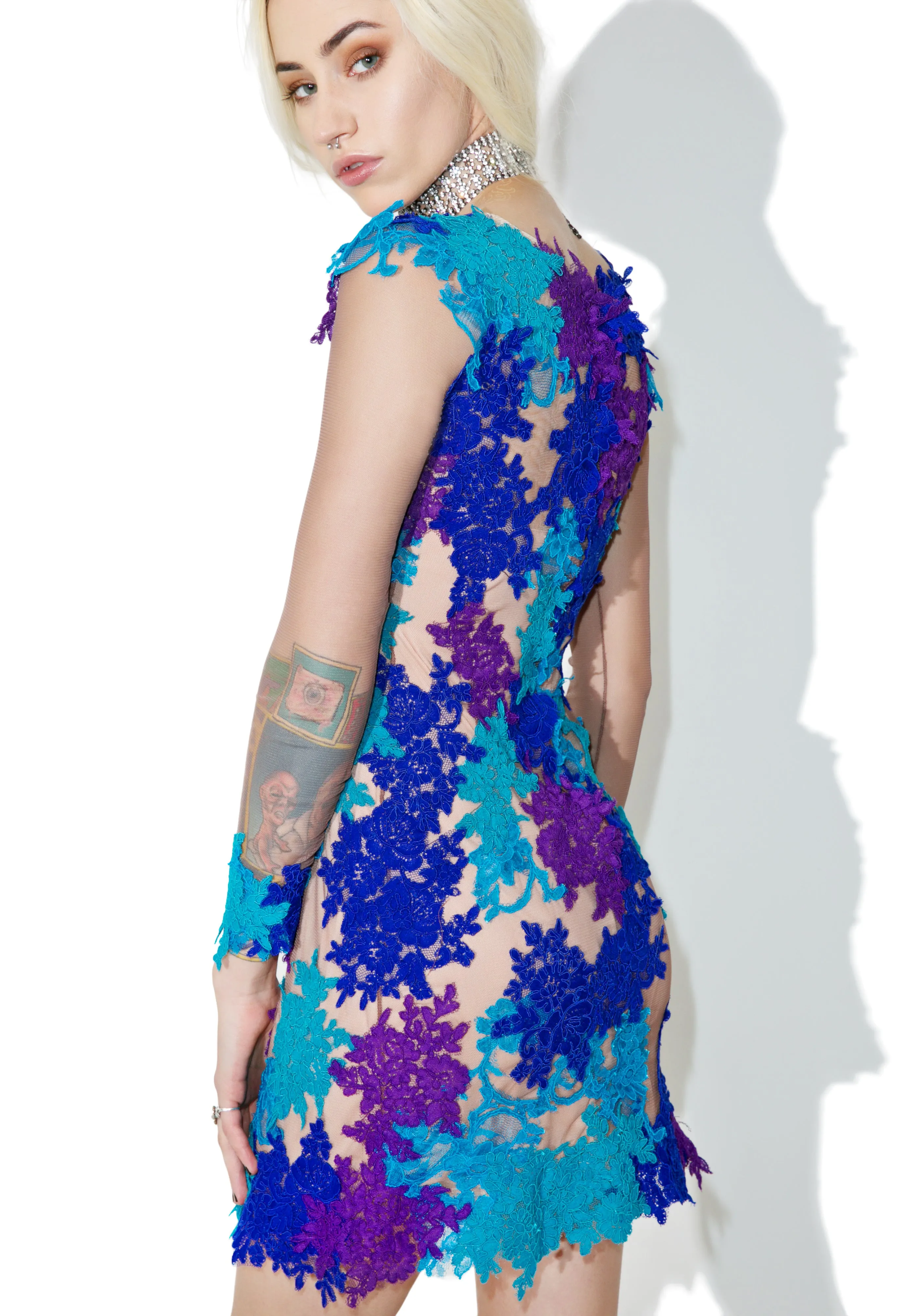 Novella Garden Lace Dress sold by Dolls Kill product image thumbnail 5