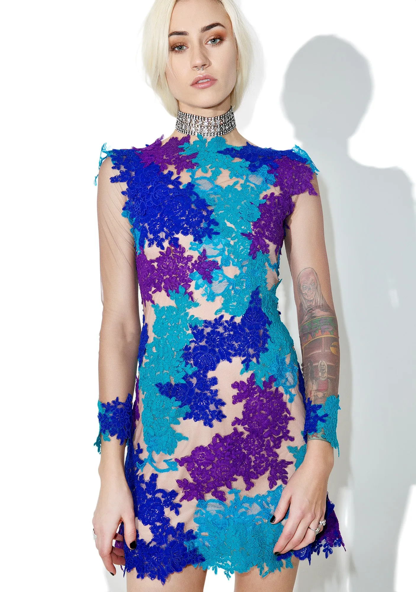 Novella Garden Lace Dress sold by Dolls Kill