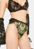 Nora Lime Net & Lace Thong sold by Dolls Kill