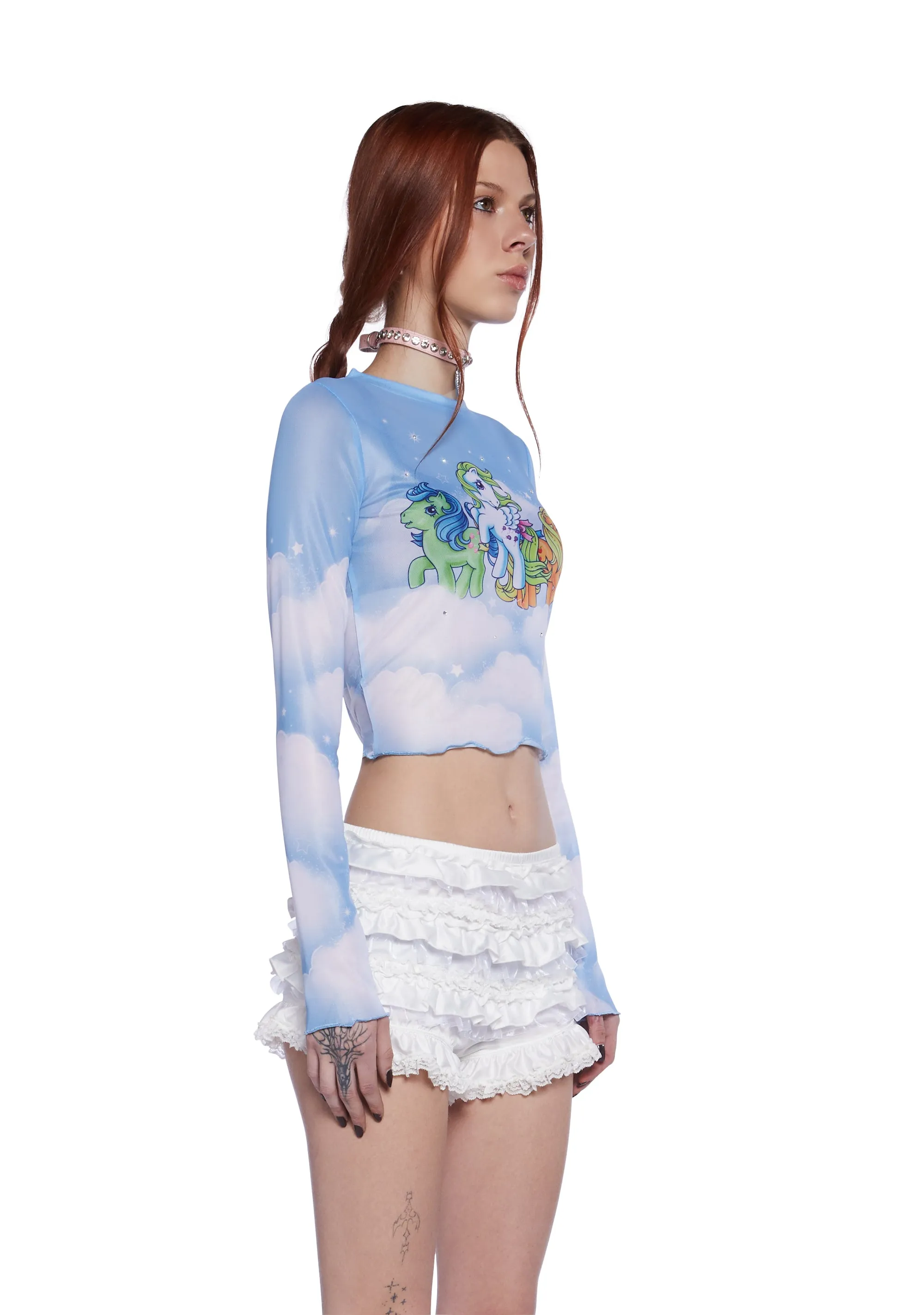 Sparkle Magic Mesh Top sold by Dolls Kill product image thumbnail 3