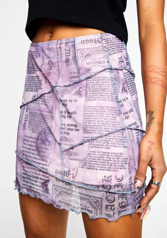 Ask For The Moon Mesh Skirt sold by Dolls Kill