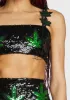 See Me Rollin' Sequin Top sold by Dolls Kill
