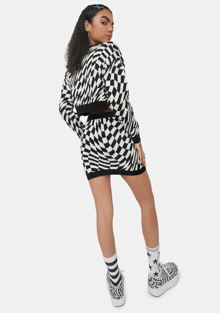 Warp Speed Knit Cardigan sold by Dolls Kill product image thumbnail 4