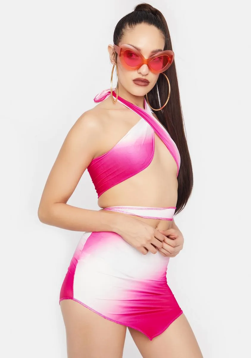 Rose Not So Ordinary Ombre Skirt Set sold by Dolls Kill product image thumbnail 2