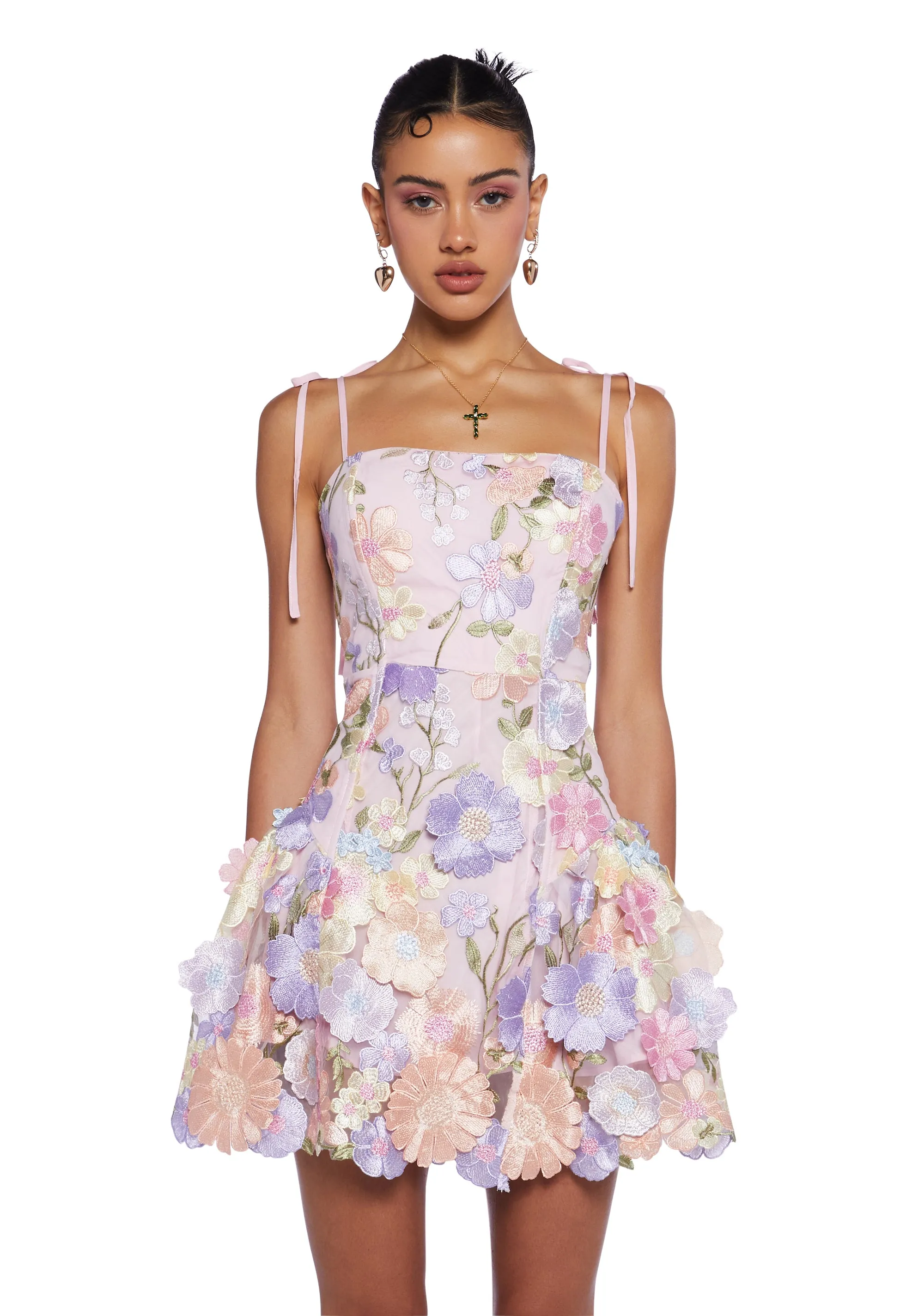 Floral Dreams Mini Dress sold by Dolls Kill