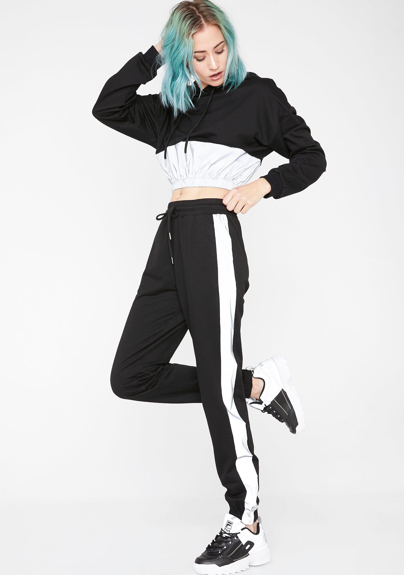 Ghostin' On You Hoz Reflective Joggers sold by Dolls Kill product image thumbnail 2