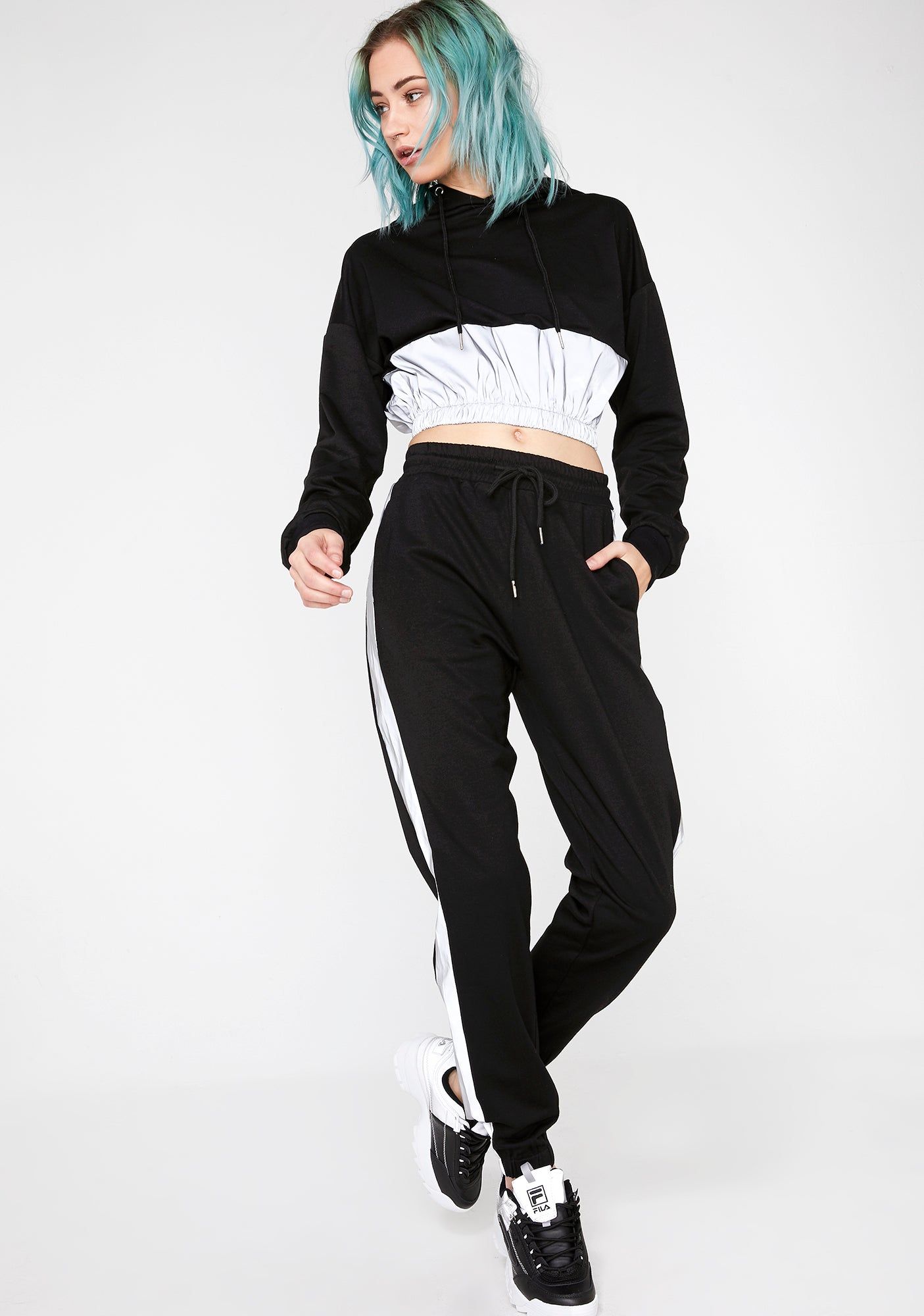 Ghostin' On You Hoz Reflective Joggers sold by Dolls Kill product image thumbnail 3