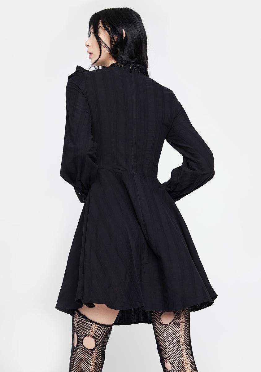 Dark Mysterious Frilly Lace Dress sold by Dolls Kill product image thumbnail 4