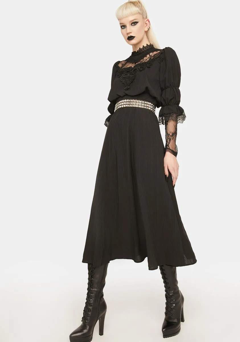 Gothic Cutout Sexy Lace Bust Maxi Dress sold by Dolls Kill product image thumbnail 2