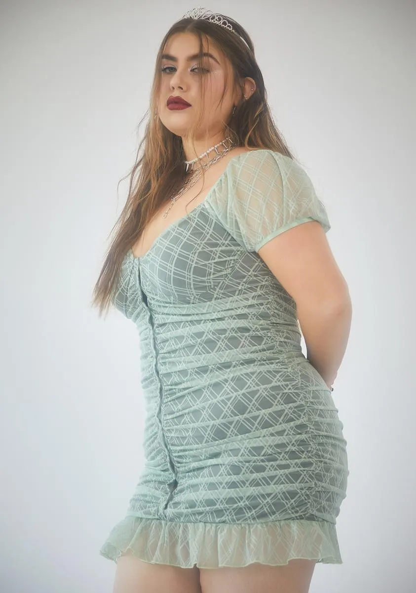 Plus Come N Get It Plaid Overlay Mini Dress sold by Dolls Kill product image thumbnail 2