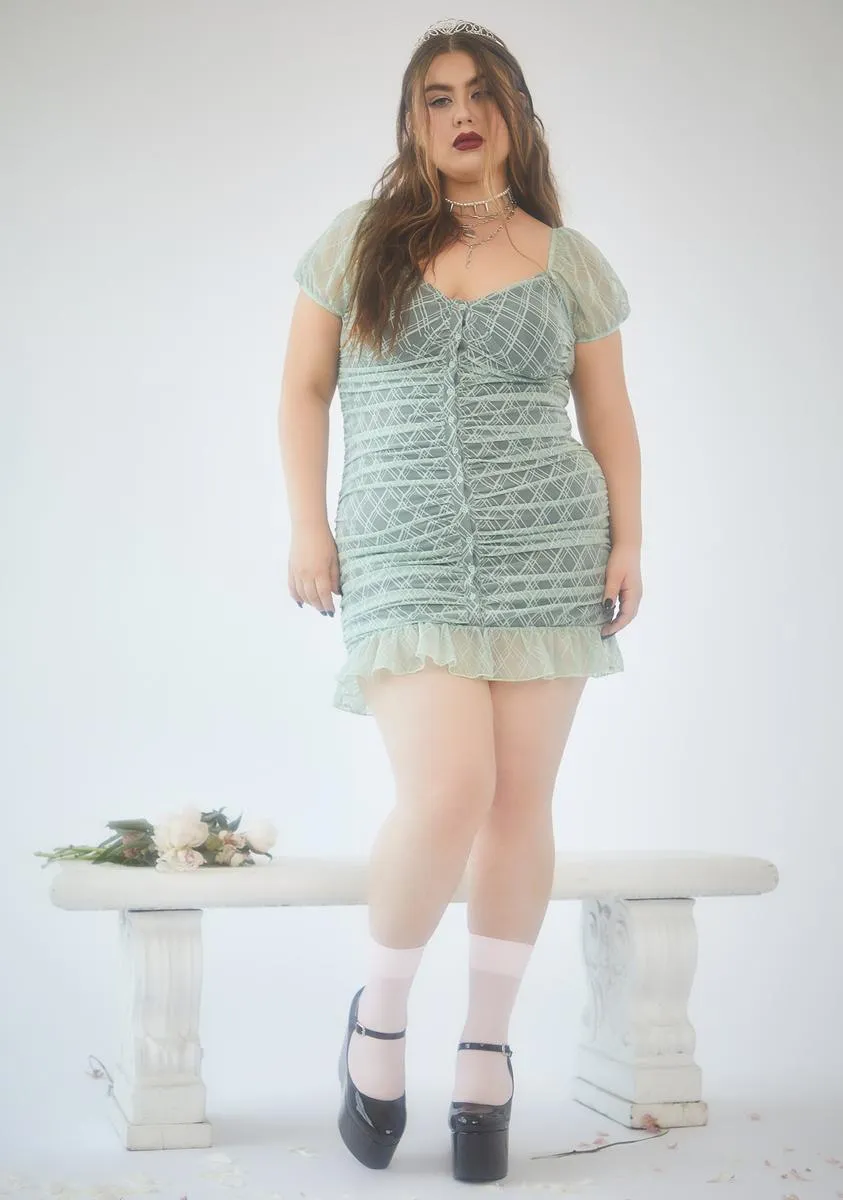 Plus Come N Get It Plaid Overlay Mini Dress sold by Dolls Kill product image thumbnail 3