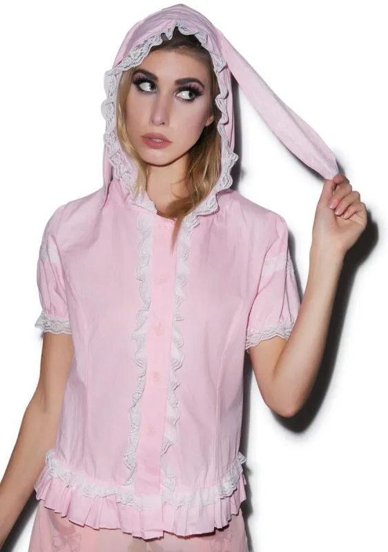 Usagi Rabbit Hooded Top sold by Dolls Kill