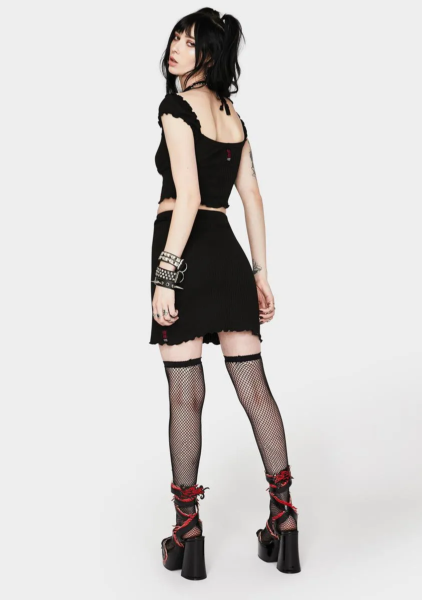 Black Saturn Skirt Set sold by Dolls Kill product image thumbnail 4