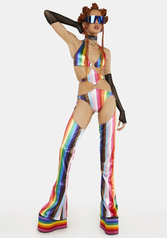 United As One Convertible Jumpsuit sold by Dolls Kill