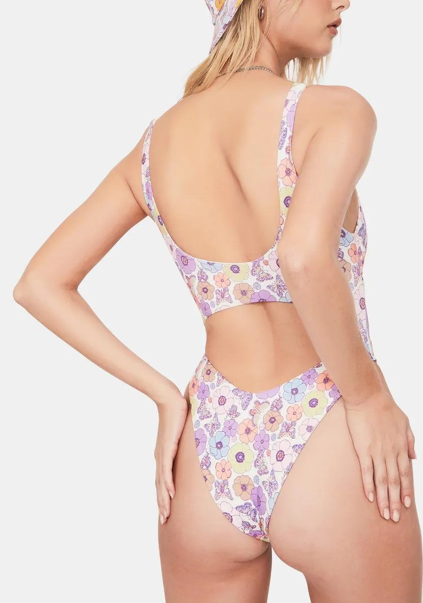 Mariposa Emma Floral One-Piece Swimsuit sold by Dolls Kill product image thumbnail 4