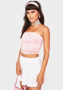 Forever Summer Ruched Tank Top sold by Dolls Kill