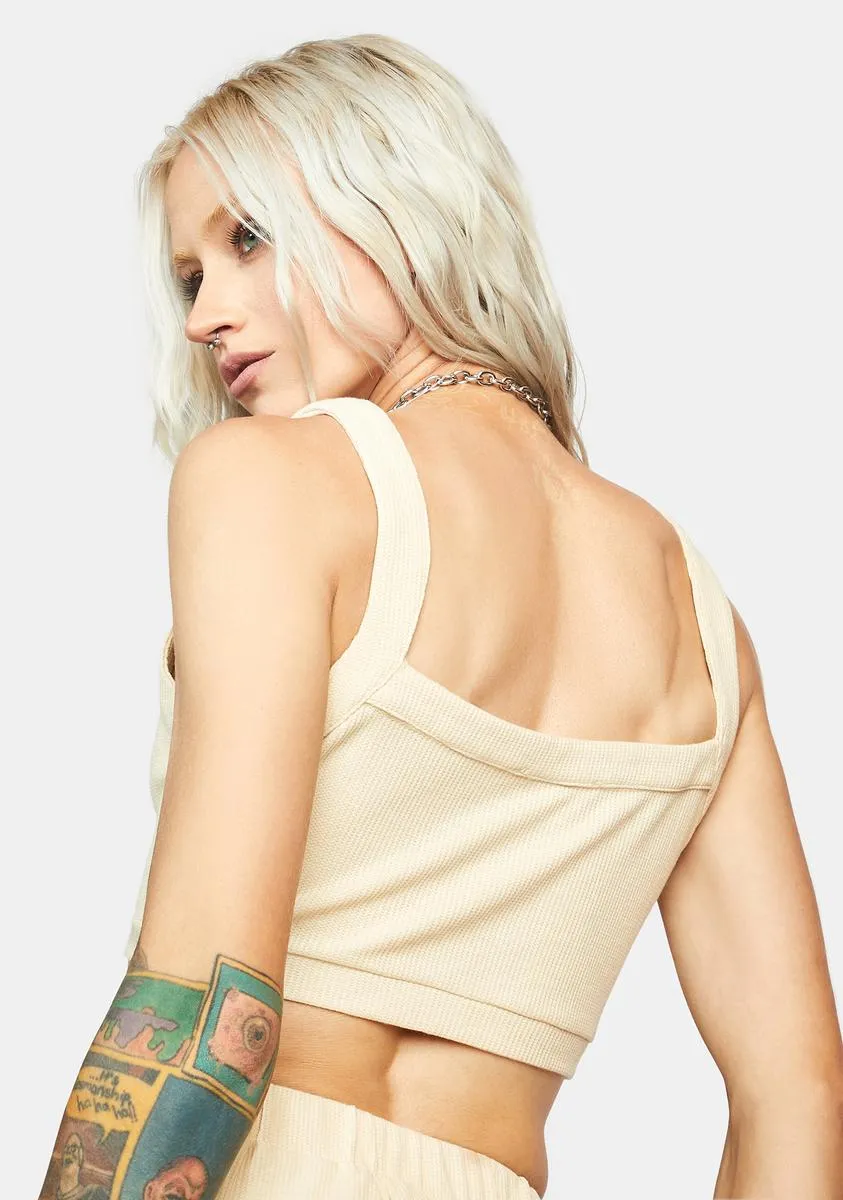 Tan Crop Top sold by Dolls Kill product image thumbnail 4