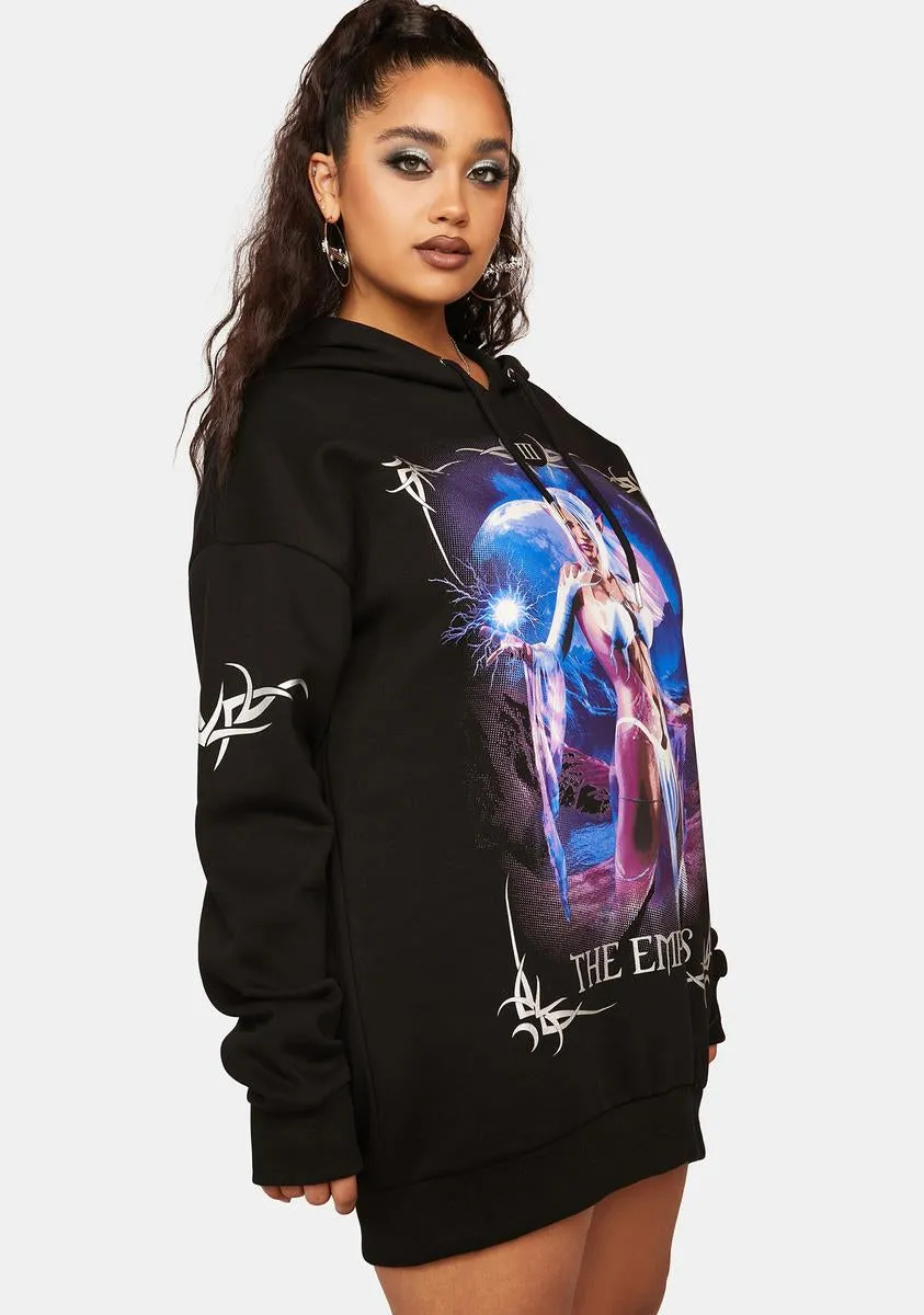 Plus Chart The Stars Graphic Hoodie sold by Dolls Kill product image thumbnail 2