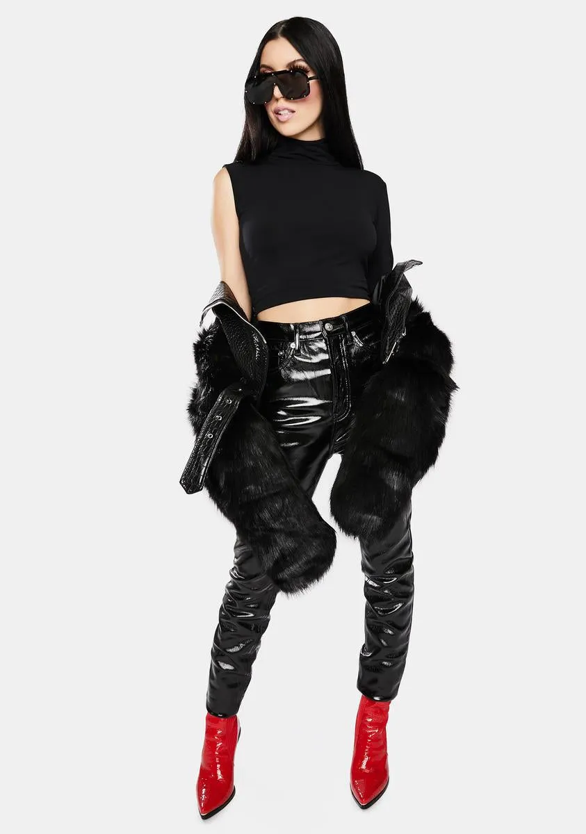 Luly One-Sleeve Crop Top sold by Dolls Kill product image thumbnail 4