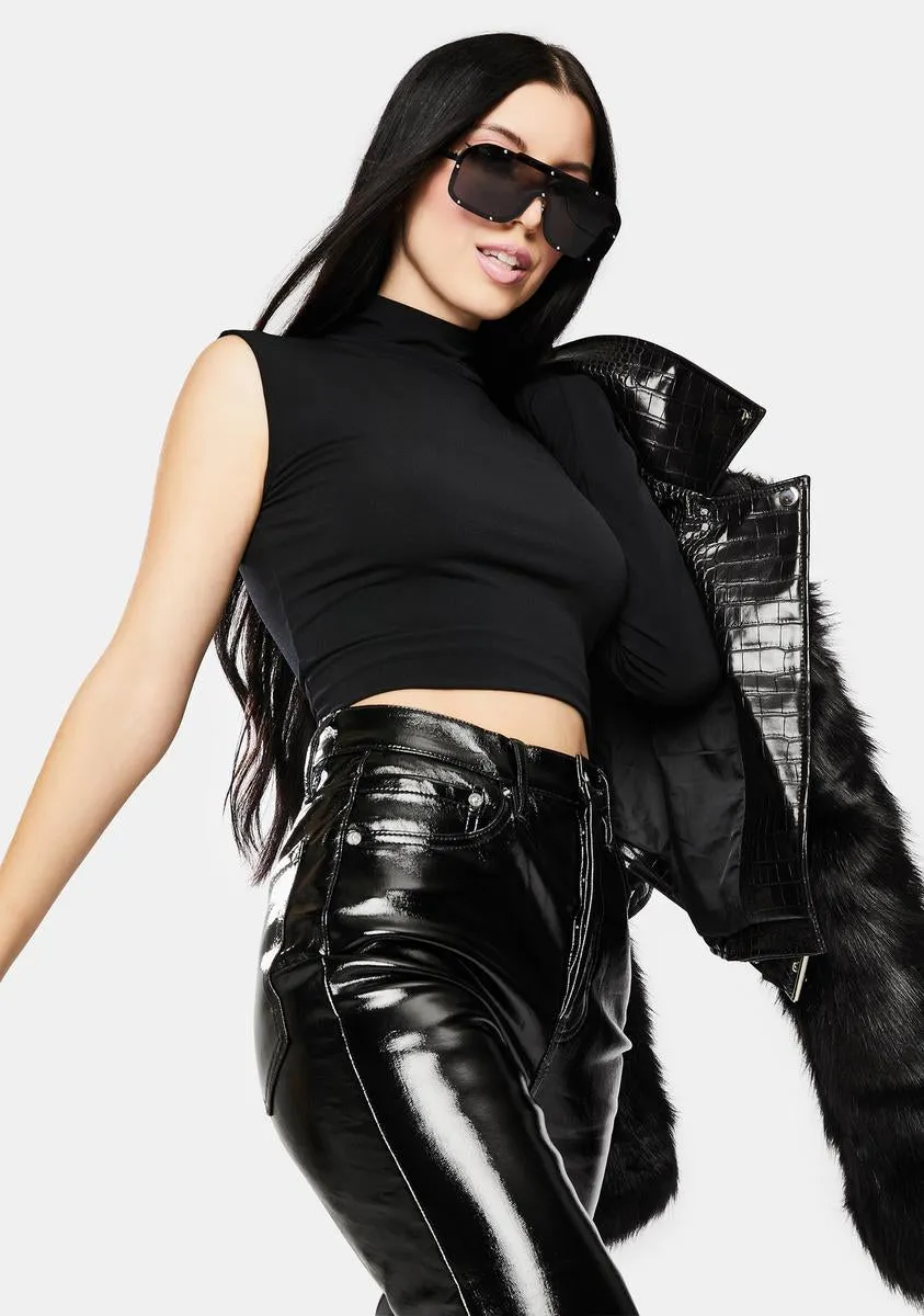 Luly One-Sleeve Crop Top sold by Dolls Kill product image thumbnail 2