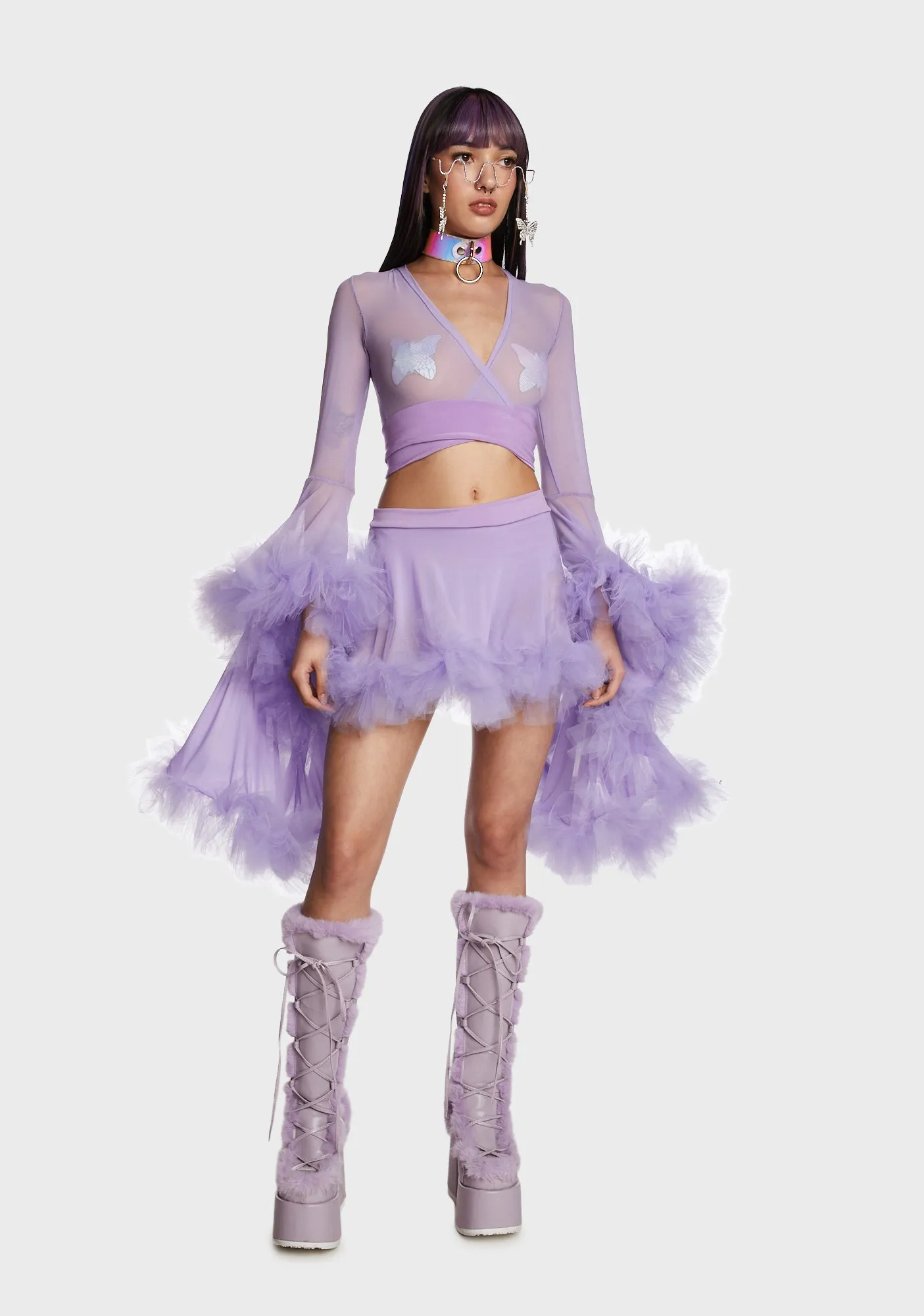 Tulle Fairy Set - Lilac sold by Dolls Kill product image thumbnail 3