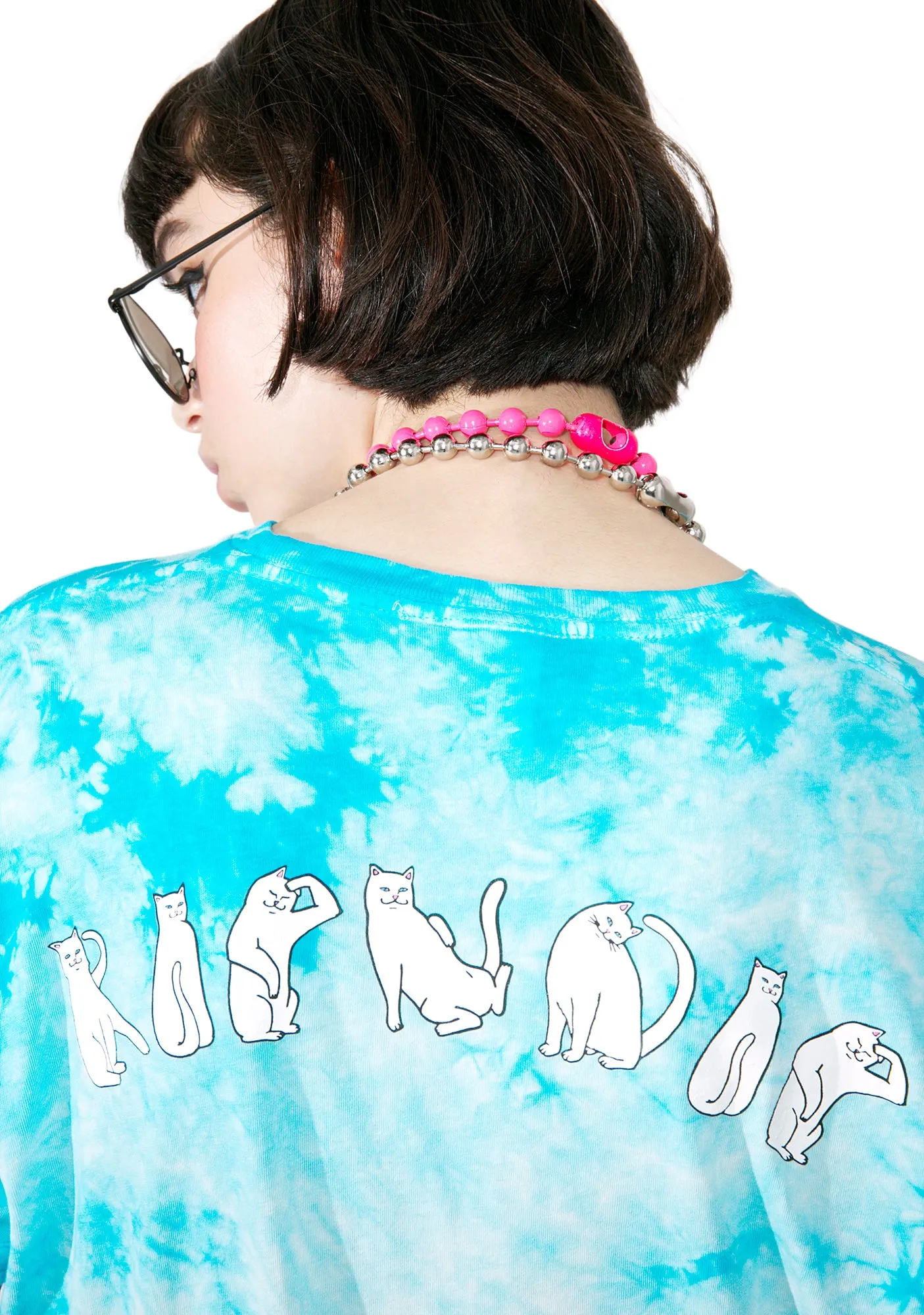 Tie Dyed Cats Tee sold by Dolls Kill product image thumbnail 2