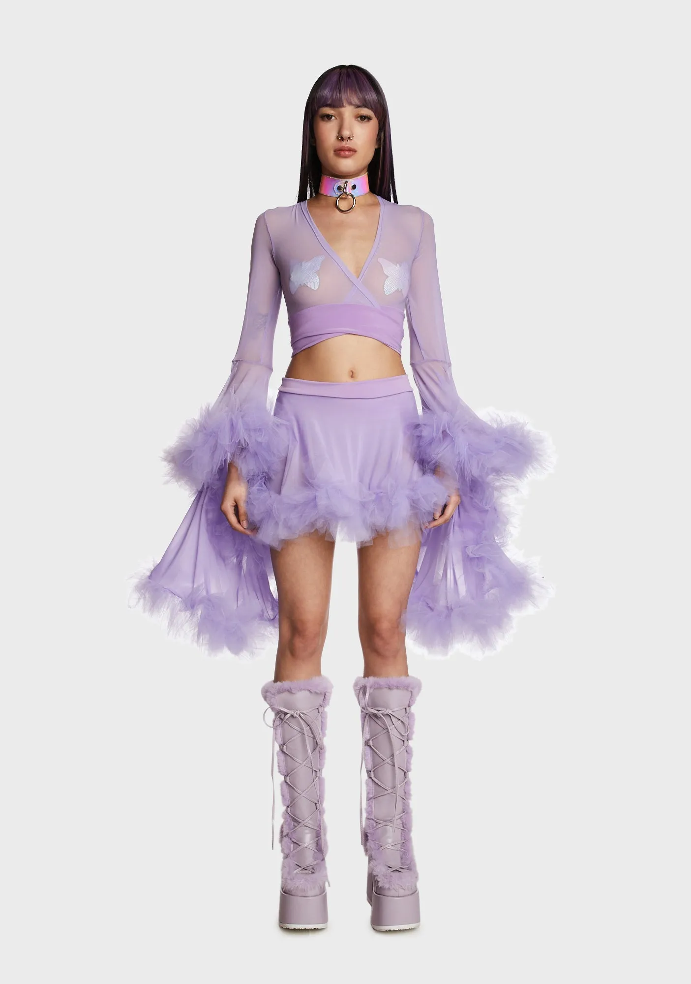 Tulle Fairy Set - Lilac sold by Dolls Kill