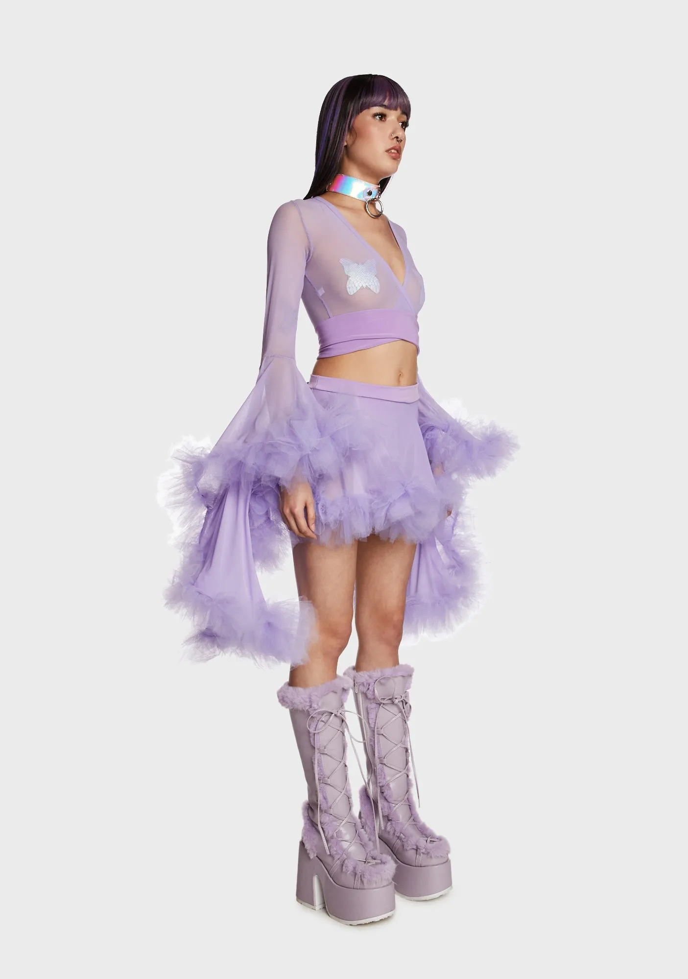 Tulle Fairy Set - Lilac sold by Dolls Kill product image thumbnail 4