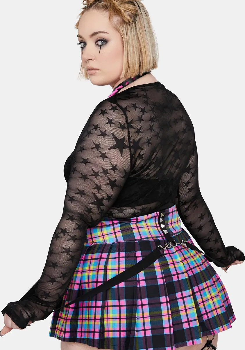 Plus Stellar Headliner Fishnet Top sold by Dolls Kill product image thumbnail 3