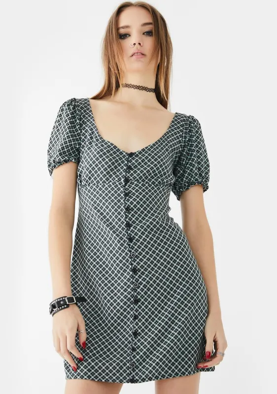 Green Montero Mini Dress sold by Dolls Kill