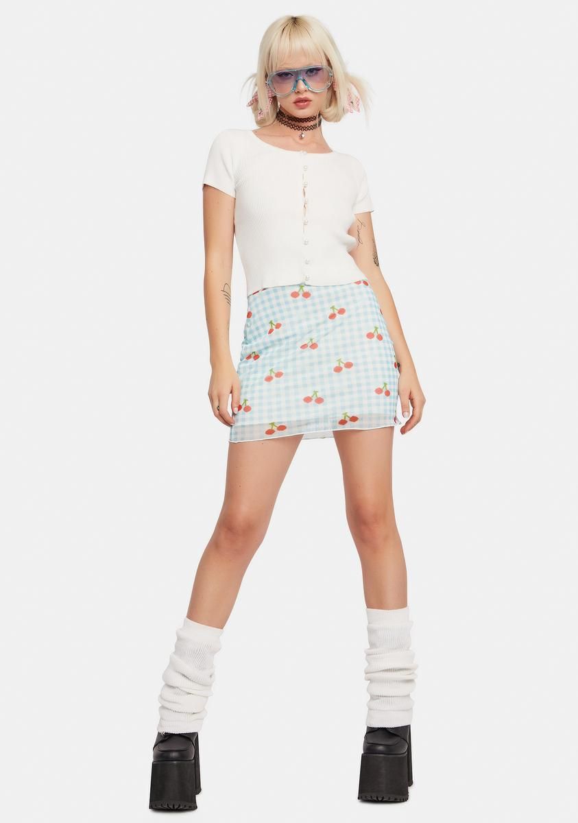 Sleek Stunt Argyle Mini Skirt sold by Dolls Kill product image thumbnail 5