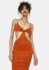 Amber Check My Style Cut Out Maxi Dress sold by Dolls Kill