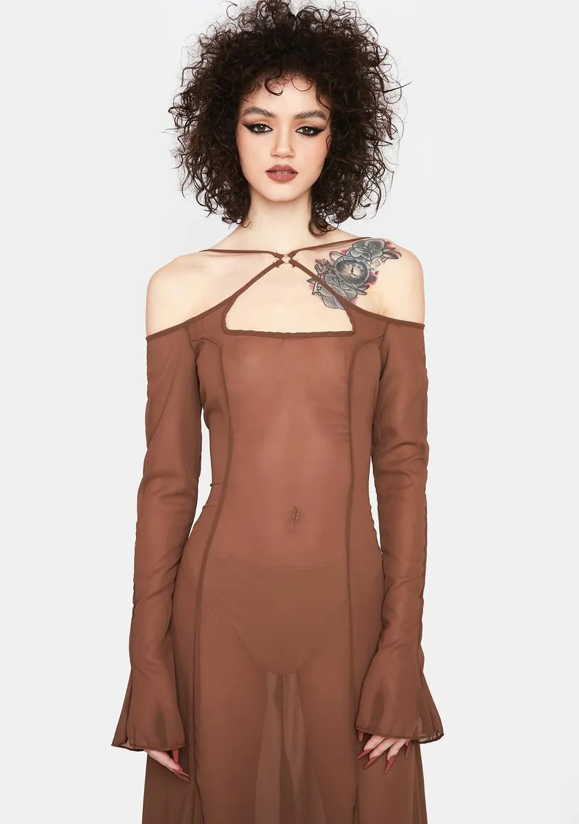 Leave You Wondering Maxi Dress sold by Dolls Kill
