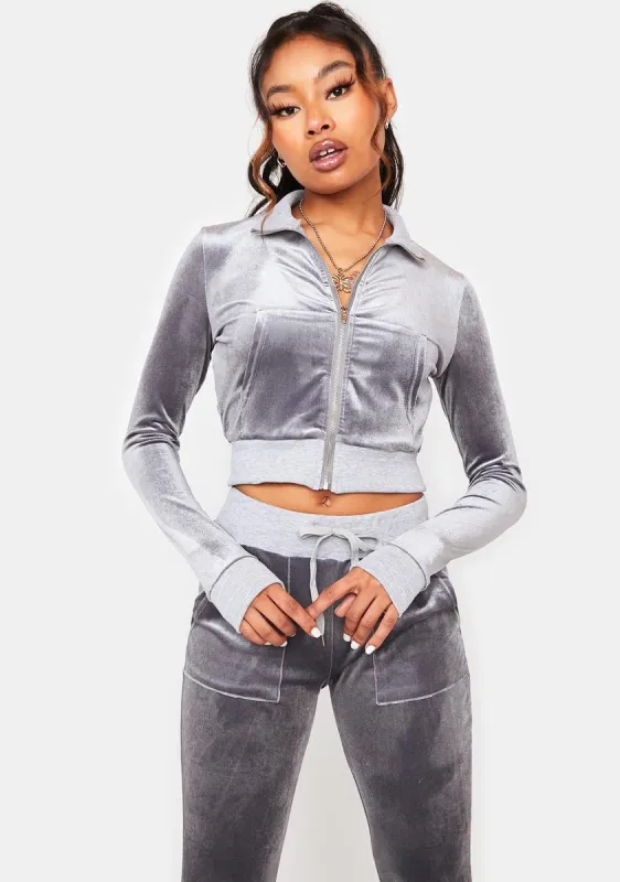 Petty Police Velour Pants Set sold by Dolls Kill