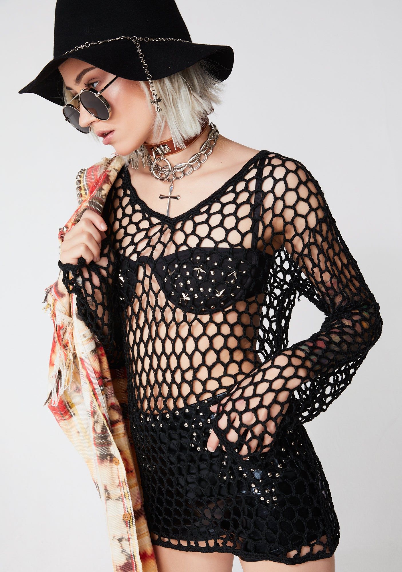 Run Wild Crochet Tunic sold by Dolls Kill product image thumbnail 2